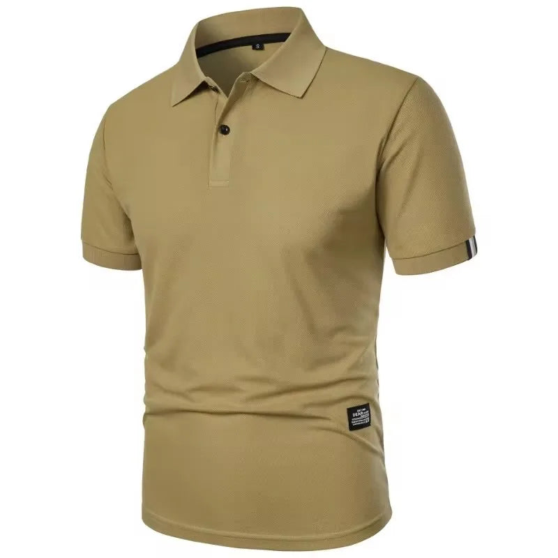 Men’s Casual Solid Color Polo Shirt
